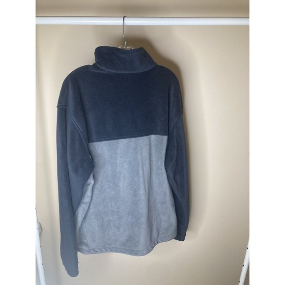 Columbia Fleece Jacket Zip Up Black Gray Mens Size XXL - Picture 5 of 5